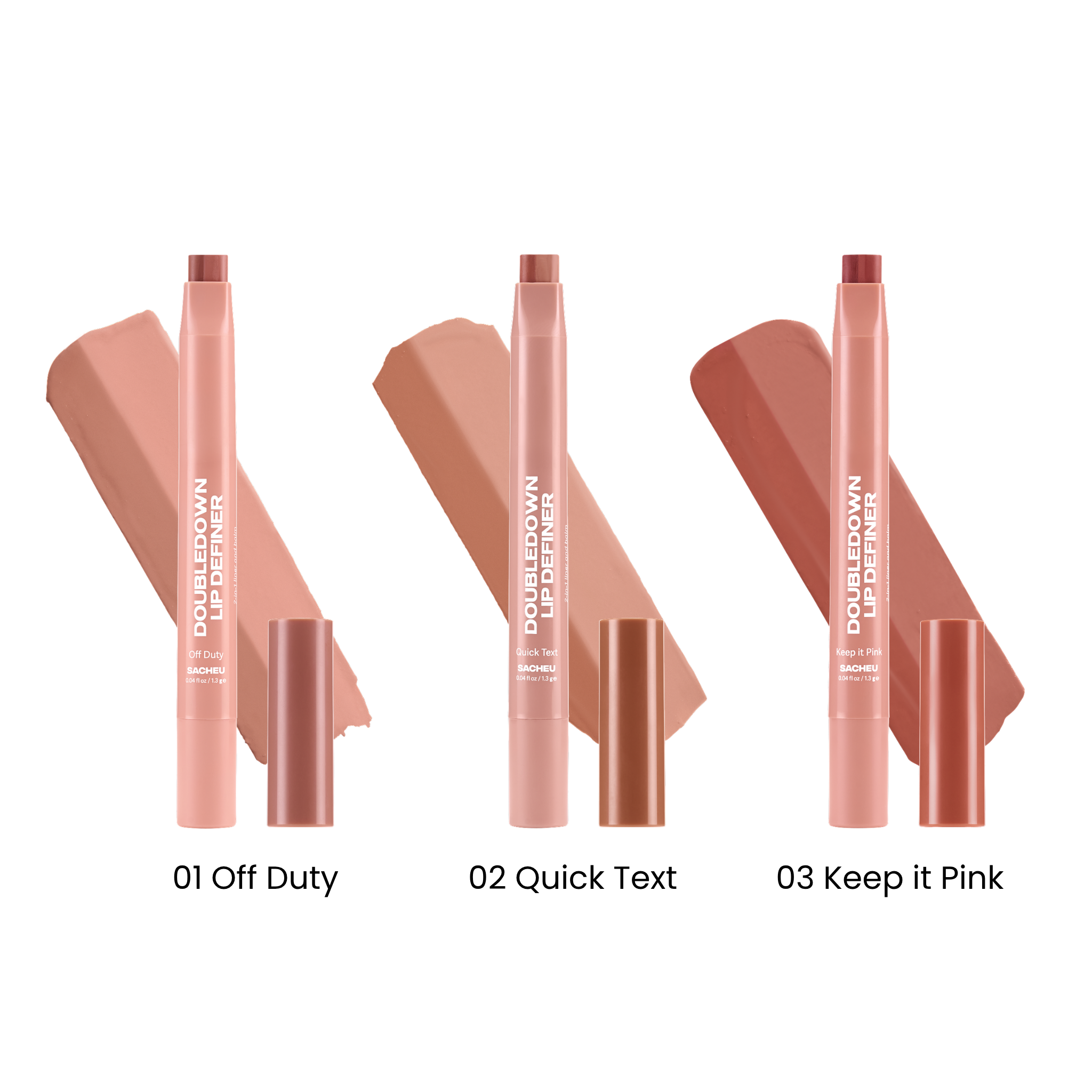 01 Off Duty + 02 Quick Text + 03 Keep it Pink